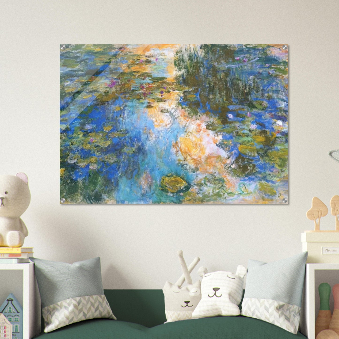 The Water Lily Pond X - claude monet Acrylic Print - 70x100 cm / 28x40″ inches
