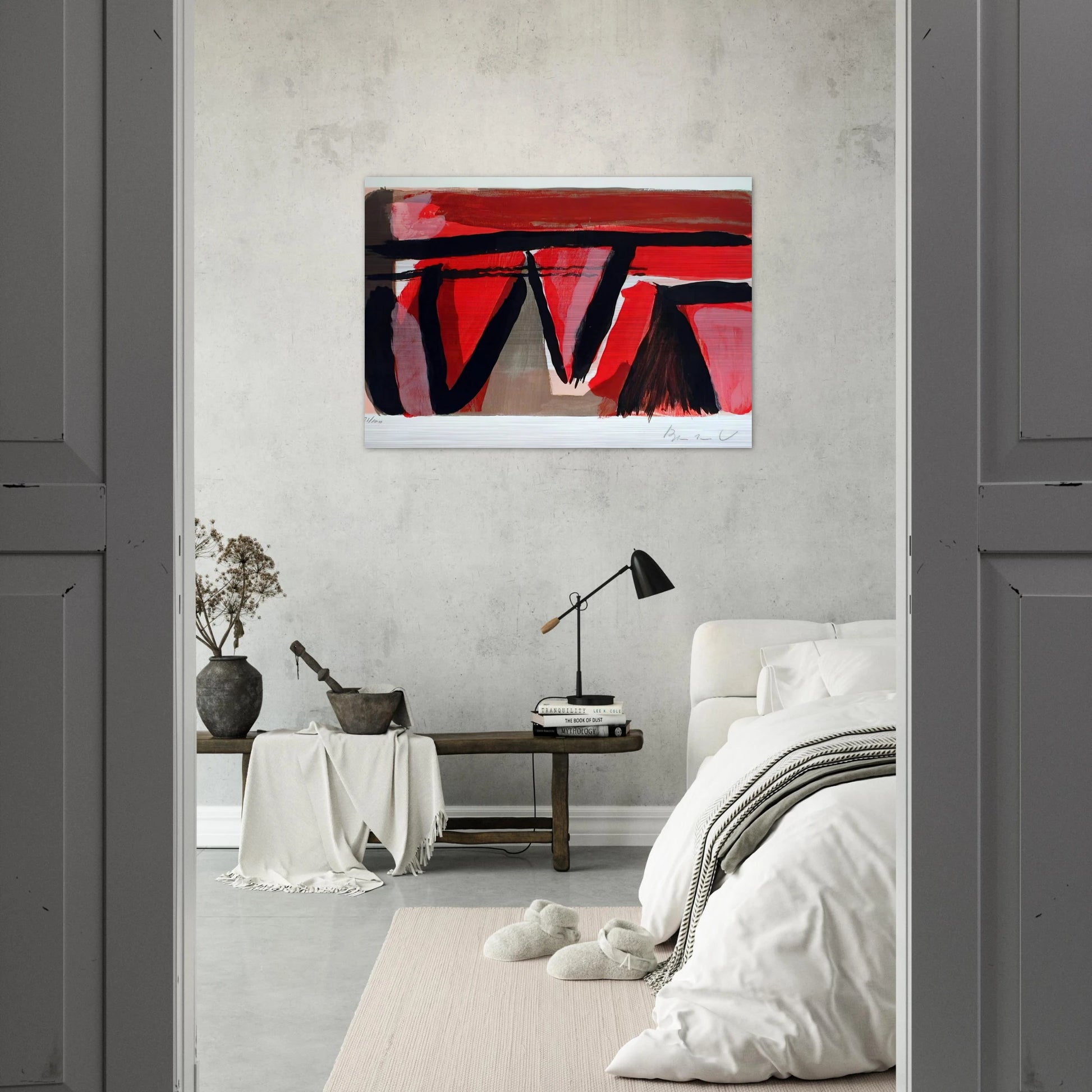 Braises - 1980 - Bram van Velde Brushed Aluminum Print - 70x100 cm / 28x40 inches | Bram van Velde Aluminum Print | Bram van Velde Prints