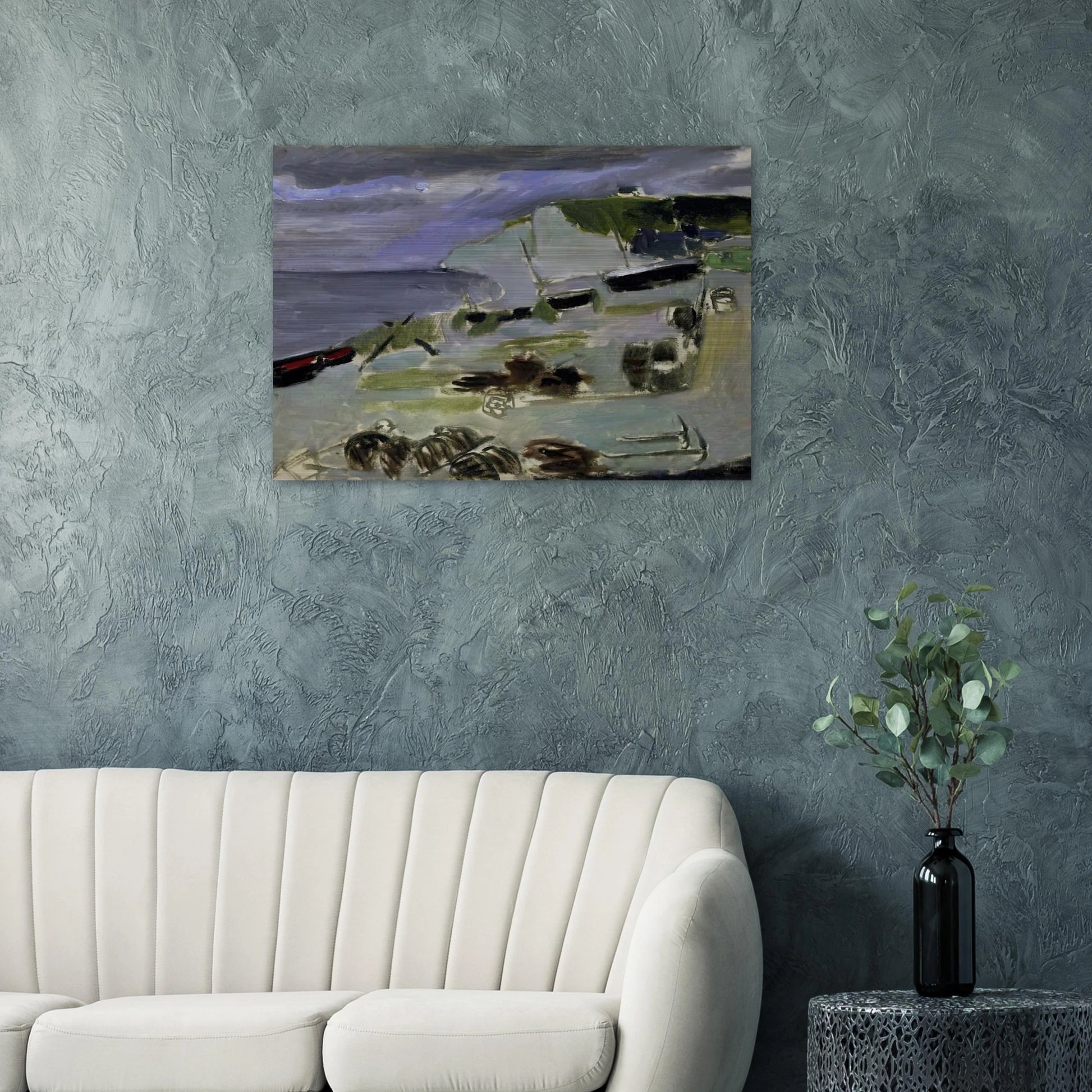 BOATS ON THE BEACH ETRETAT 1920 - Henri Matisse Brushed Aluminum Print - 70x100 cm / 28x40 inches | Henri Matisse Aluminum Print | Henri Matisse Prints