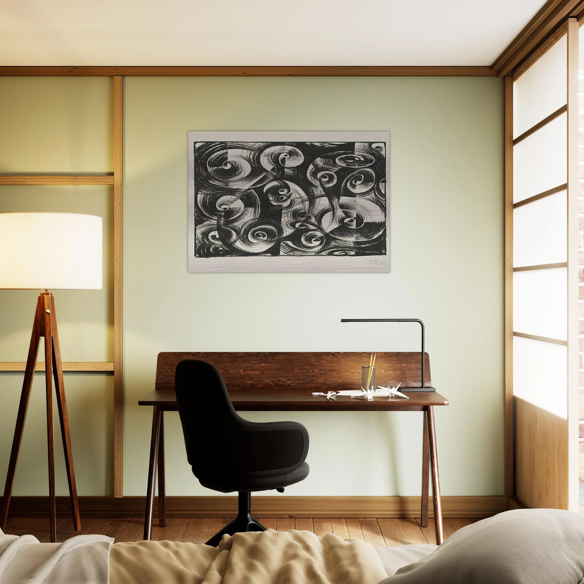 Linienrhythmus - 1919 - Johannes Itten Brushed Aluminum Print - 70x100 cm / 28x40 inches | Johannes Itten Aluminum Print | Johannes Itten Prints