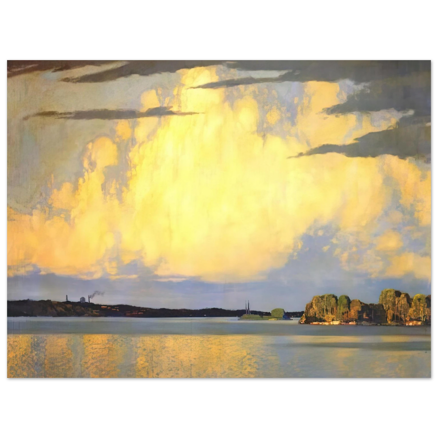 Frank Johnston - Serenity Lake of the Woods - 1922  75x100 cm / 30x40inches Fine Art Poster