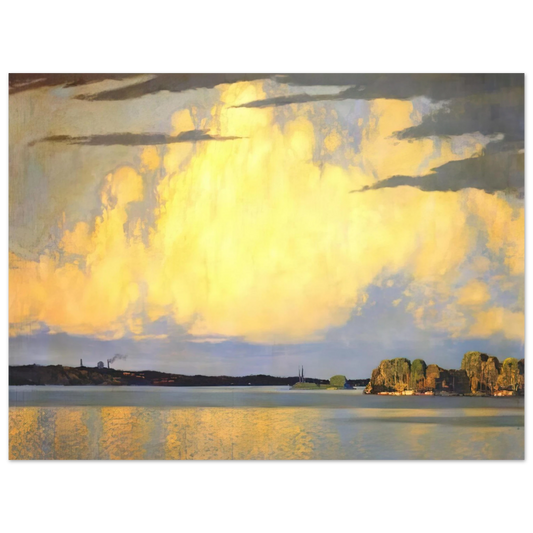 Frank Johnston - Serenity Lake of the Woods - 1922  75x100 cm / 30x40inches Fine Art Poster