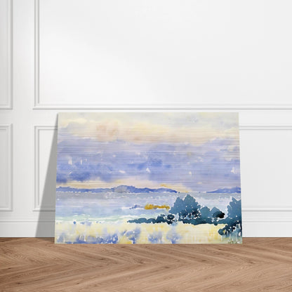 Land by the Sea - Henri-Edmond Cross Brushed Aluminum Print - 70x100 cm / 28x40 inches | Henri-Edmond Cross Aluminum Print | Henri-Edmond Cross Prints