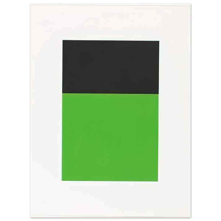 Ellsworth Kelly - Black-Green from the Series of Ten Lithographs  75x100 cm / 30x40inches Fine Art Poster