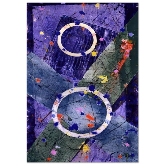 Decent - Sam Francis Brushed Aluminum Print - 70x100 cm / 28x40 inches | Sam Francis Aluminum Print | Sam Francis Prints