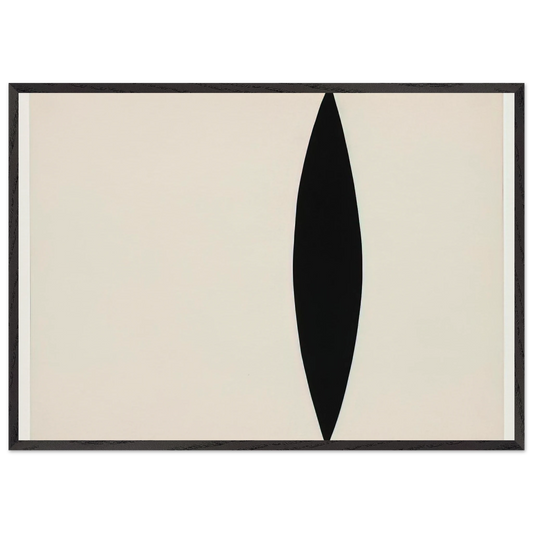 Mandorla Form - Ellsworth Kelly 70x100 cm / 28x40 inches Framed Art Print – Black Wooden Frame
