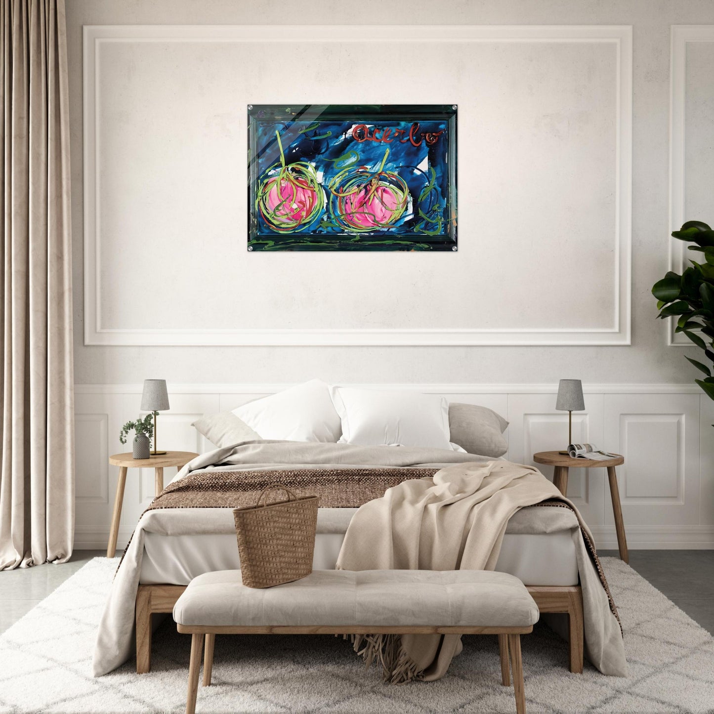 Acerbo - 1984 - Mario Schifano Acrylic Print - 70x100 cm / 28x40″ inches