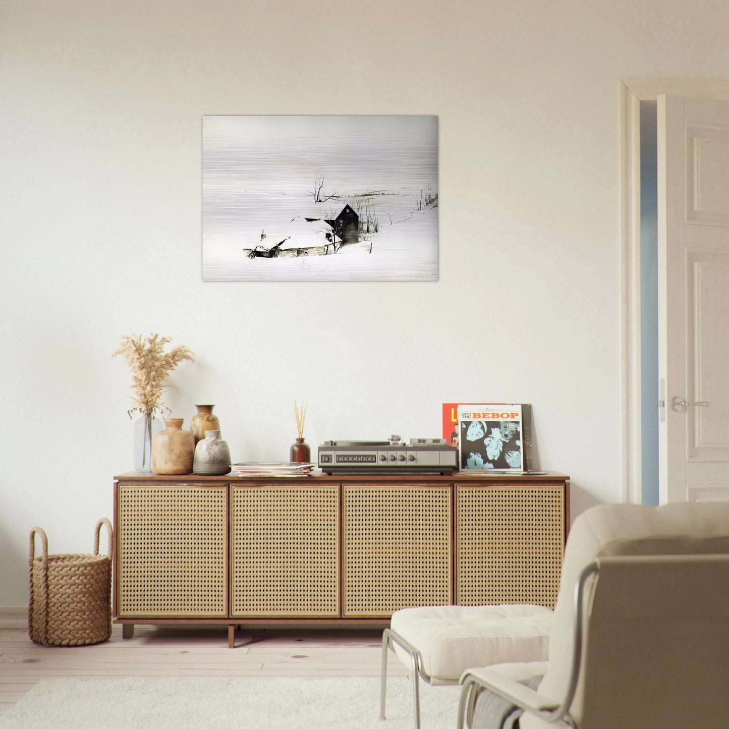 THE CORNER - Andrew Wyeth Brushed Aluminum Print - 70x100 cm / 28x40 inches | Andrew Wyeth Aluminum Print | Andrew Wyeth Prints