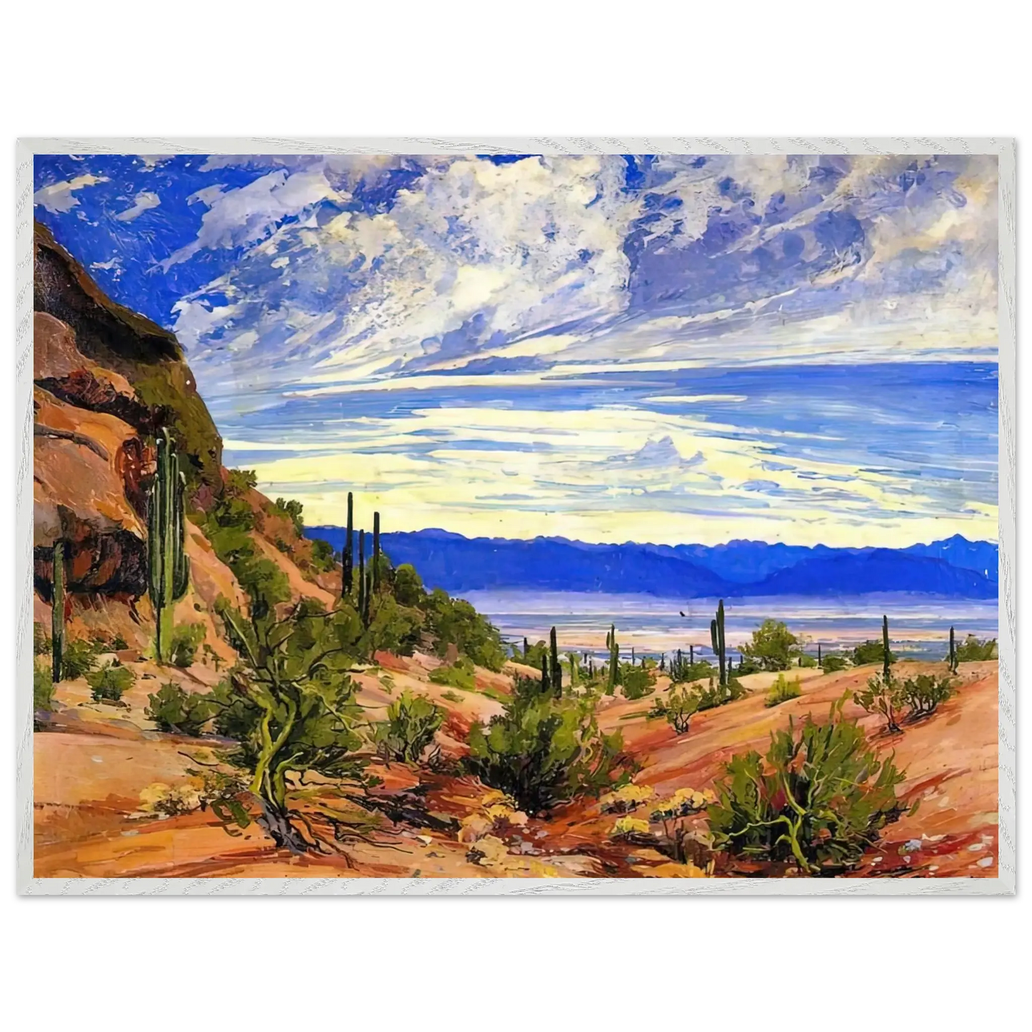 Maynard Dixon - WASHOE WICKIUP 1919 Wall art - 50x70 cm / 20x28 Inches - Premium Wooden Framed Poster With Fine Art Paper - Wood frame