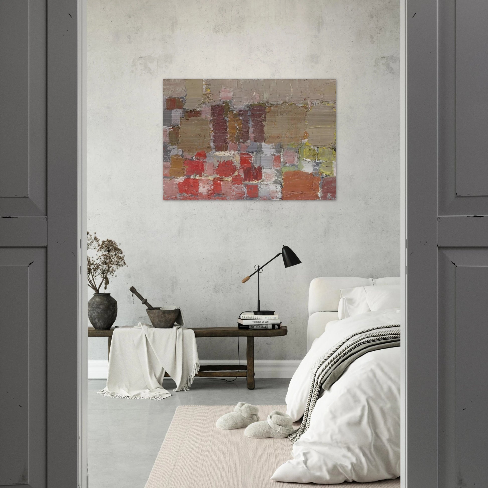 Composition - Art Informel - Nicolas de Stael Brushed Aluminum Print - 70x100 cm / 28x40 inches | Nicolas de Stael Aluminum Print | Nicolas de Stael Prints