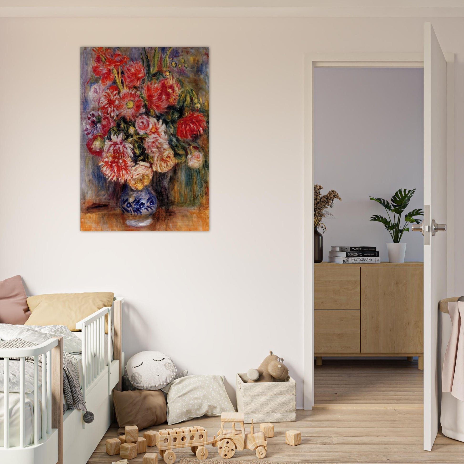 Bouquet - Pierre-Auguste Renoir Brushed Aluminum Print - 70x100 cm / 28x40 inches | Pierre-Auguste Renoir Aluminum Print | Pierre-Auguste Renoir Prints