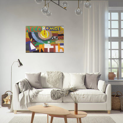 ZENITH - Sonia Delaunay Brushed Aluminum Print - 70x100 cm / 28x40 inches | Sonia Delaunay Aluminum Print | Sonia Delaunay Prints