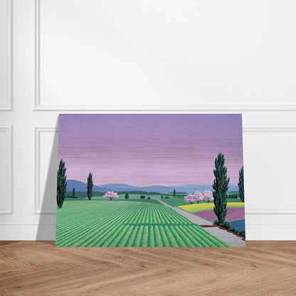 Farmlands - Hiroshi Nagai Brushed Aluminum Print - 70x100 cm / 28x40 inches | Hiroshi Nagai Aluminum Print | Hiroshi Nagai Prints