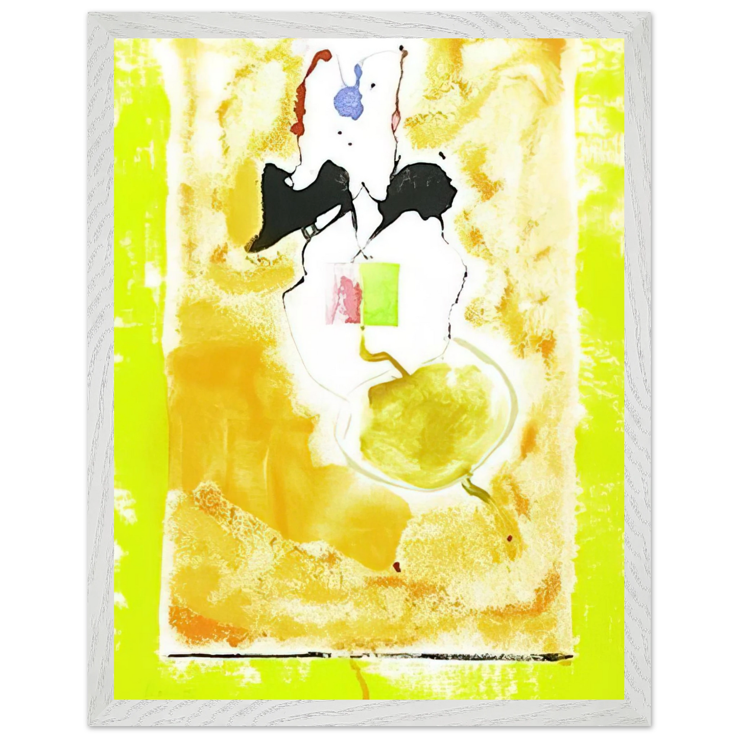 Helen Frankenthaler - Solar Imp - 2001 Wall art - 70x100 cm / 28x40 inches - Premium Wooden Framed Poster With Fine Art Paper-canvas - Wood frame
