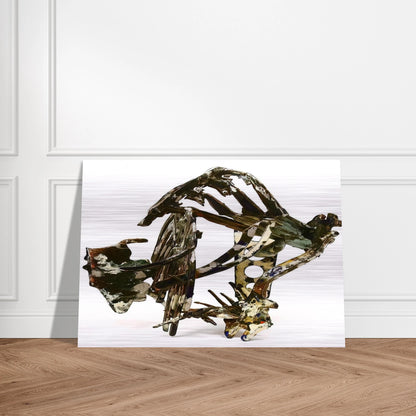 WAX WORKS IX 1987 - Nancy Graves Brushed Aluminum Print - 70x100 cm / 28x40 inches | Nancy Graves Aluminum Print | Nancy Graves Prints