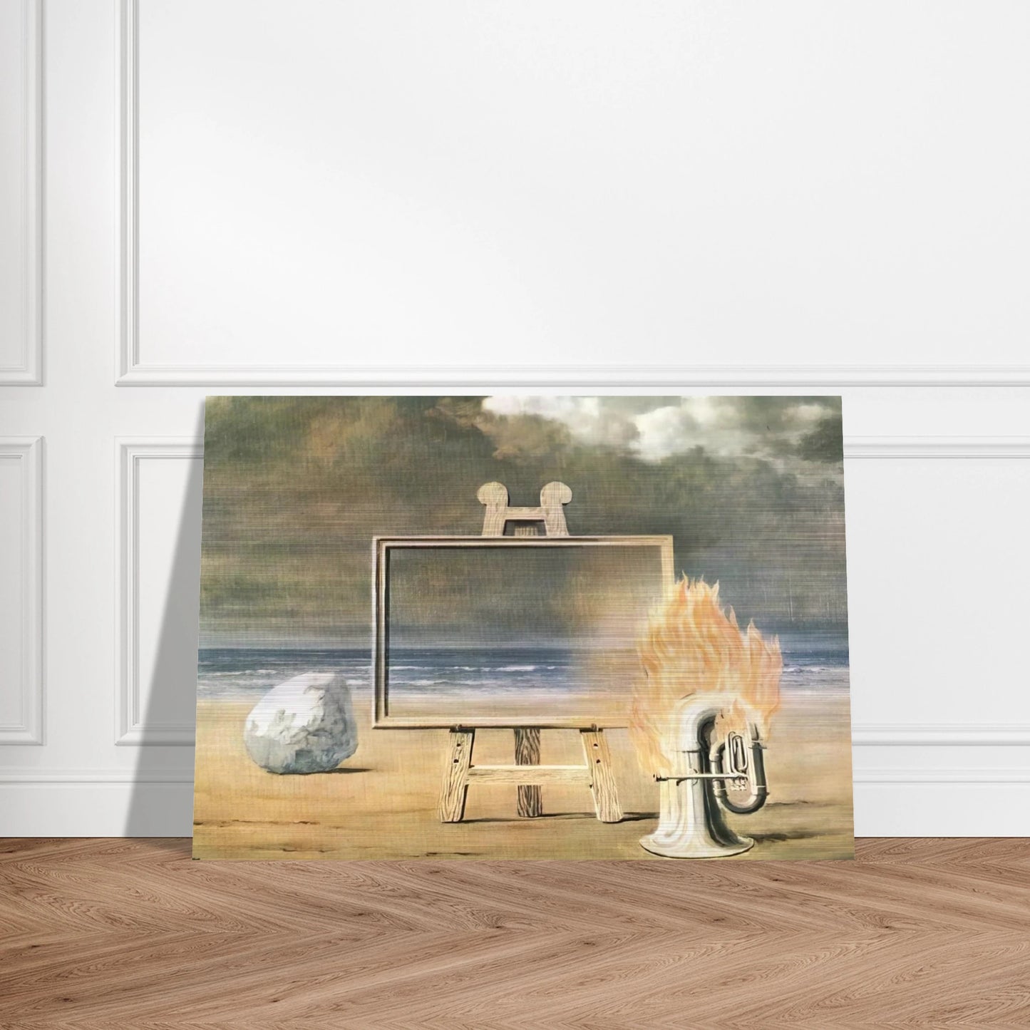 THE FAIR CAPTIVE 1947 - Rene Magritte Brushed Aluminum Print - 70x100 cm / 28x40 inches | Rene Magritte Aluminum Print | Rene Magritte Prints