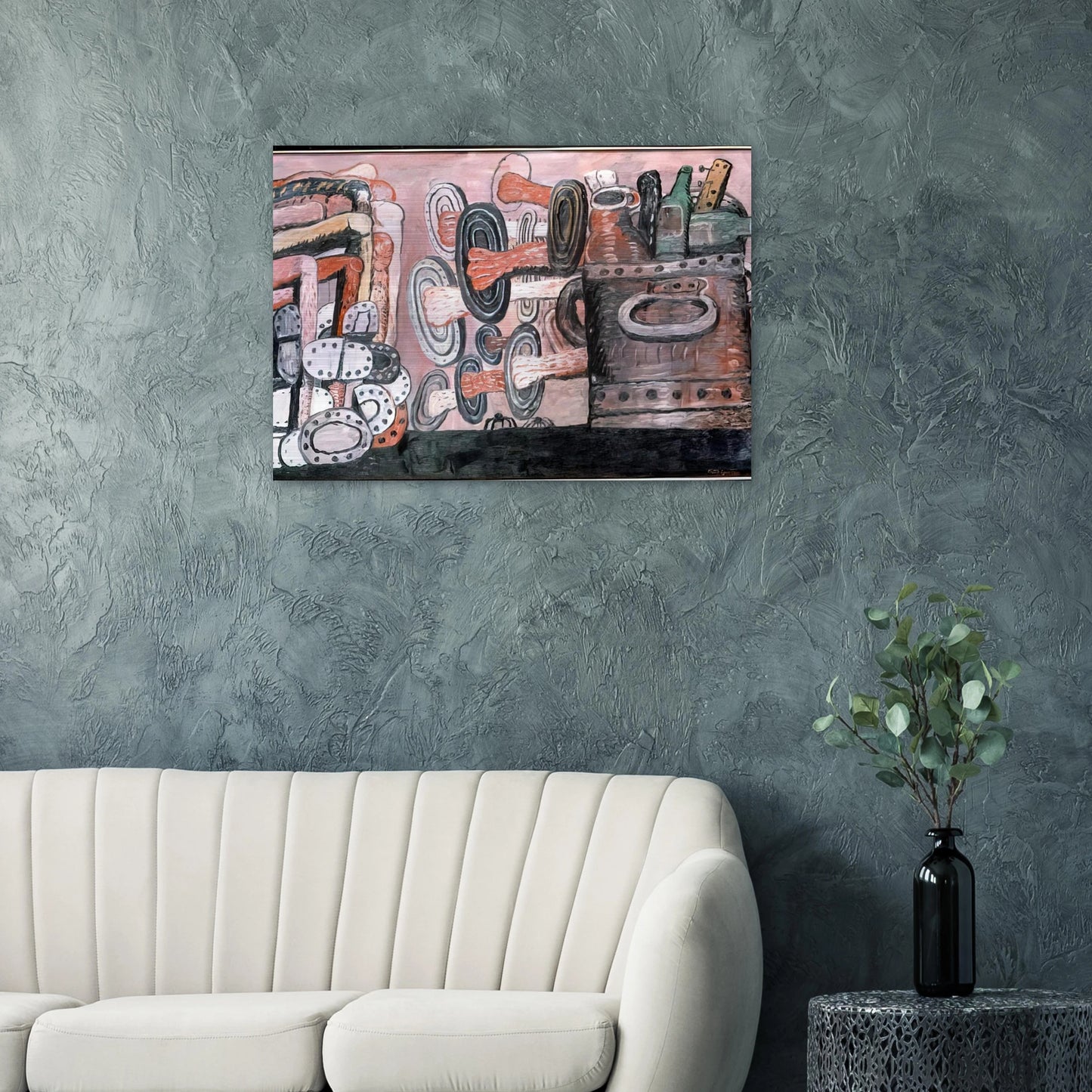 THE STREET 1977 - Philip Guston Brushed Aluminum Print - 70x100 cm / 28x40 inches | Philip Guston Aluminum Print | Philip Guston Prints