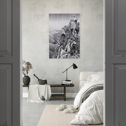 CALANQUES DE PIANA - MC Escher Brushed Aluminum Print - 70x100 cm / 28x40 inches | MC Escher Aluminum Print | MC Escher Prints | Maurits Cornelis Escher Prints