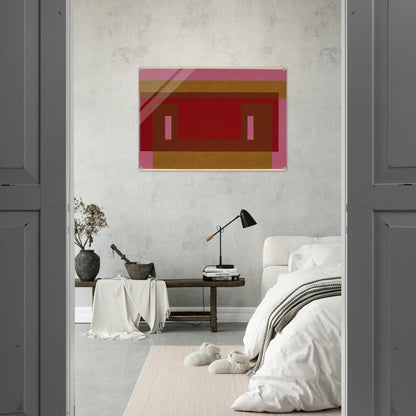 VARIANT ADOBE 1948 1 - Josef Albers Acrylic Print - 70x100 cm / 28x40″ inches | Josef Albers Wall Art | Josef Albers Prints