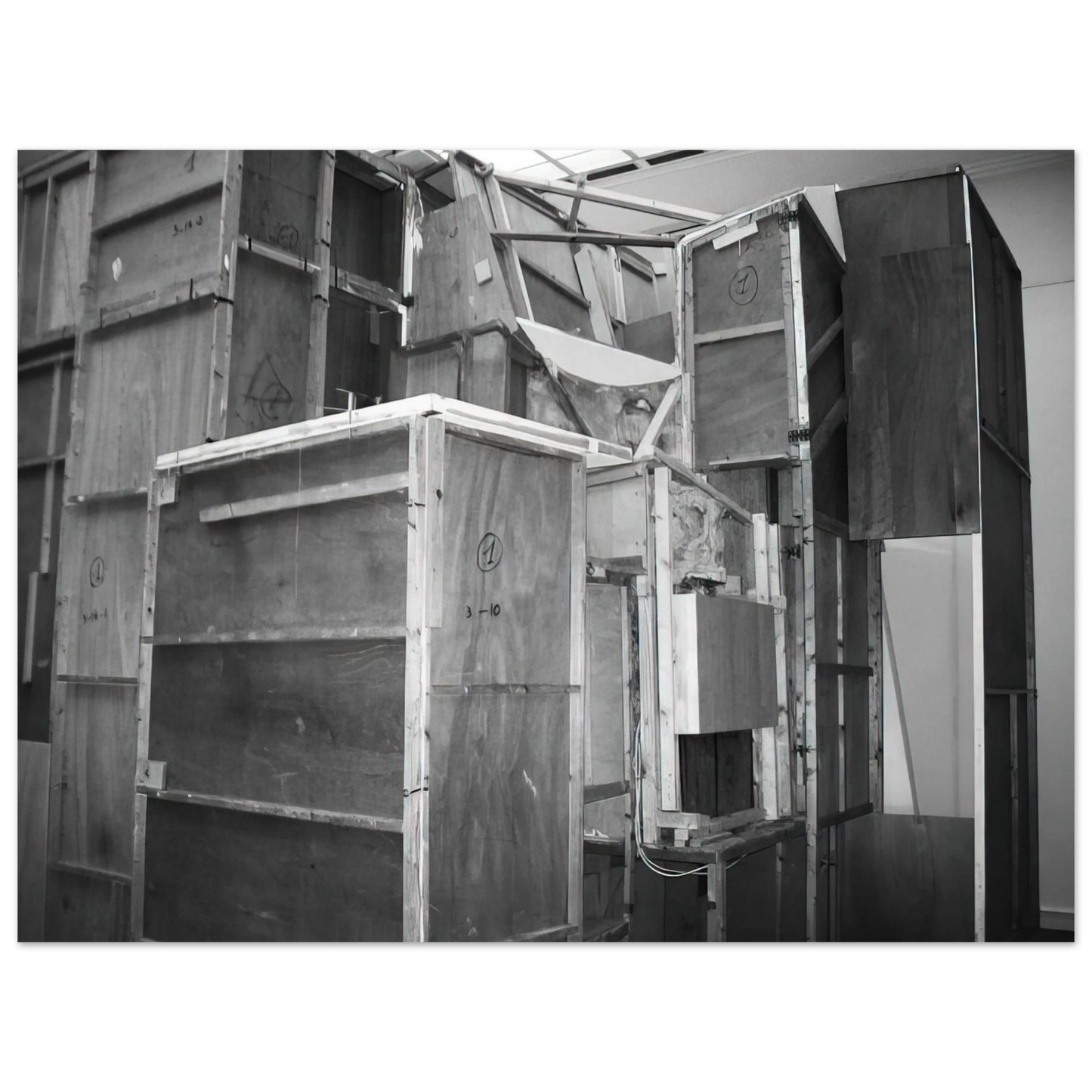 Kurt Schwitters - MERZBAU SEEN FROM THE OUTSIDE 1933  75x100 cm / 30x40inches Fine Art Poster