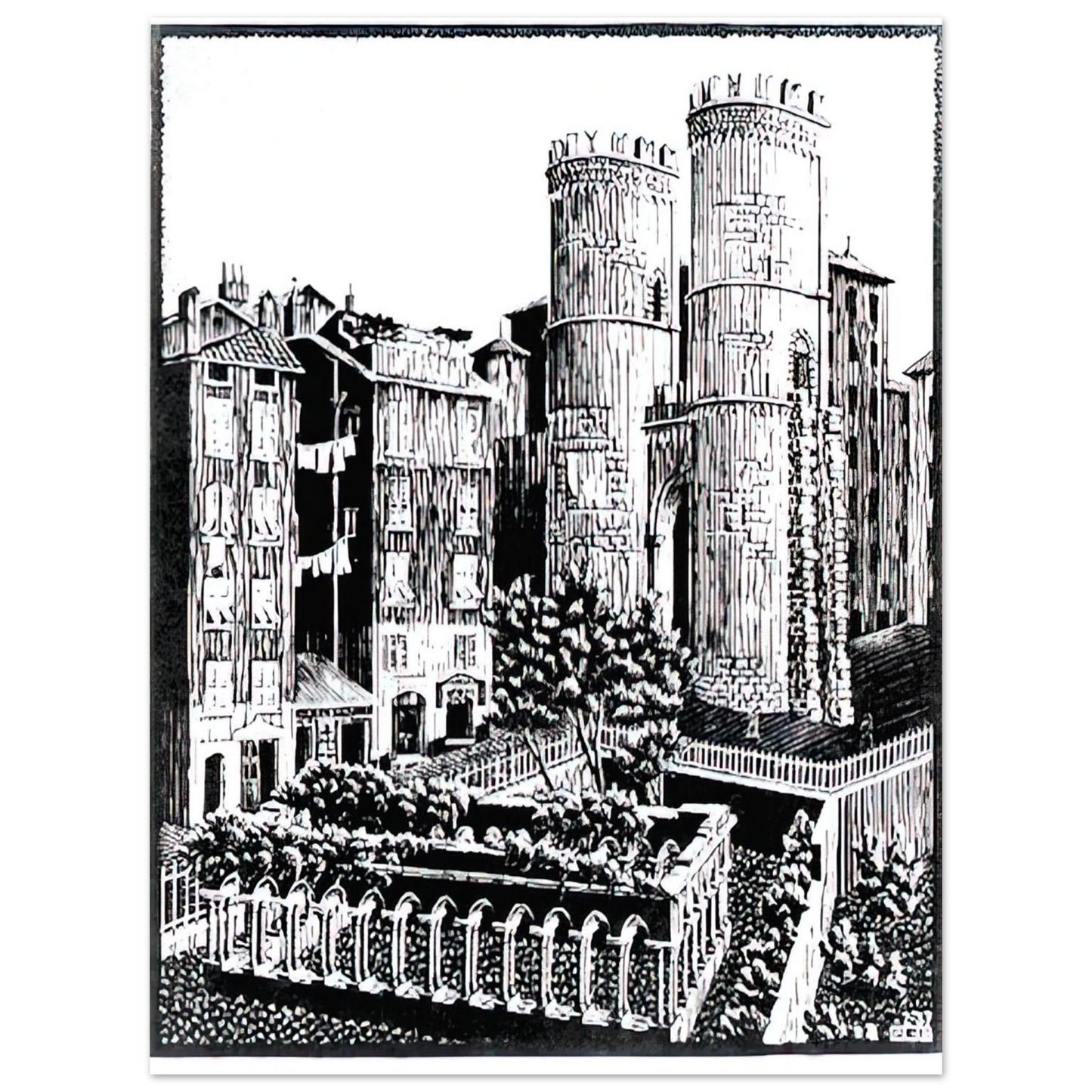 MC Escher - ESCHER (25) Wall Art - 21x29.7 cm / 8x12" - Fine Art Poster-canvas - -