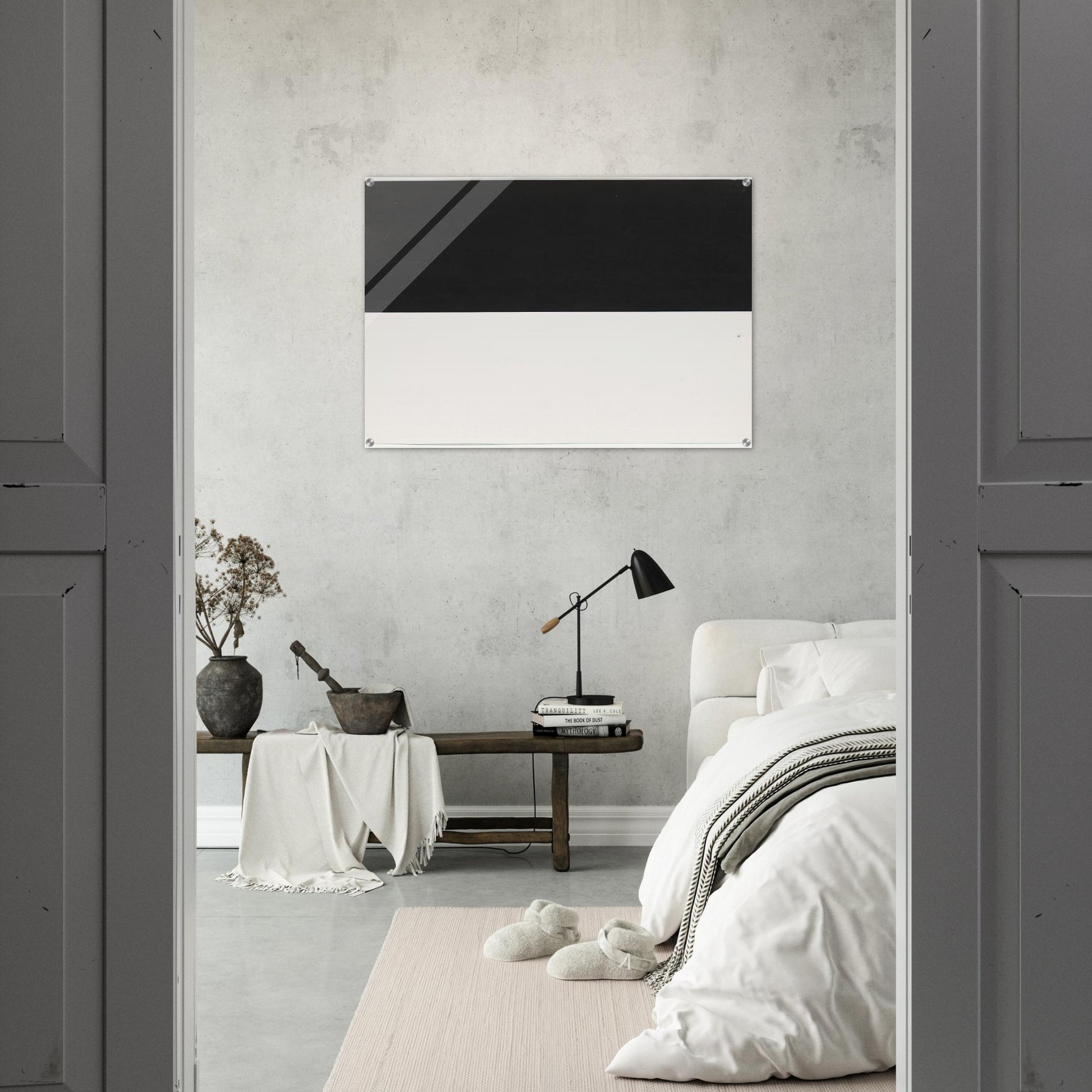 Black and White from the series Line Form Color - Ellsworth Kelly Acrylic Print - 70x100 cm / 28x40″ inches