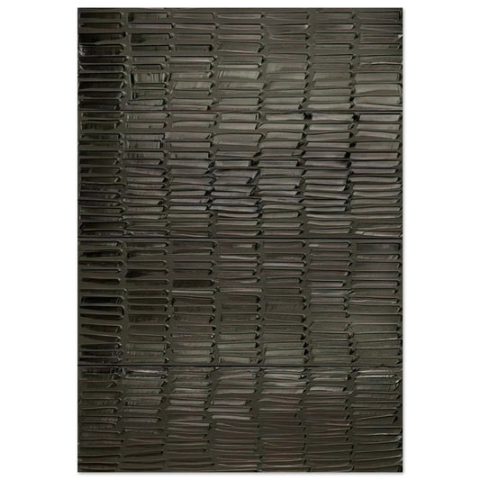Peinture 324 x 181 cm, 19 février 2009 Polyptyque - 2009 - Pierre Soulages Brushed Aluminum Print - 70x100 cm / 28x40 inches | Pierre Soulages Aluminum Print | Pierre Soulages Prints
