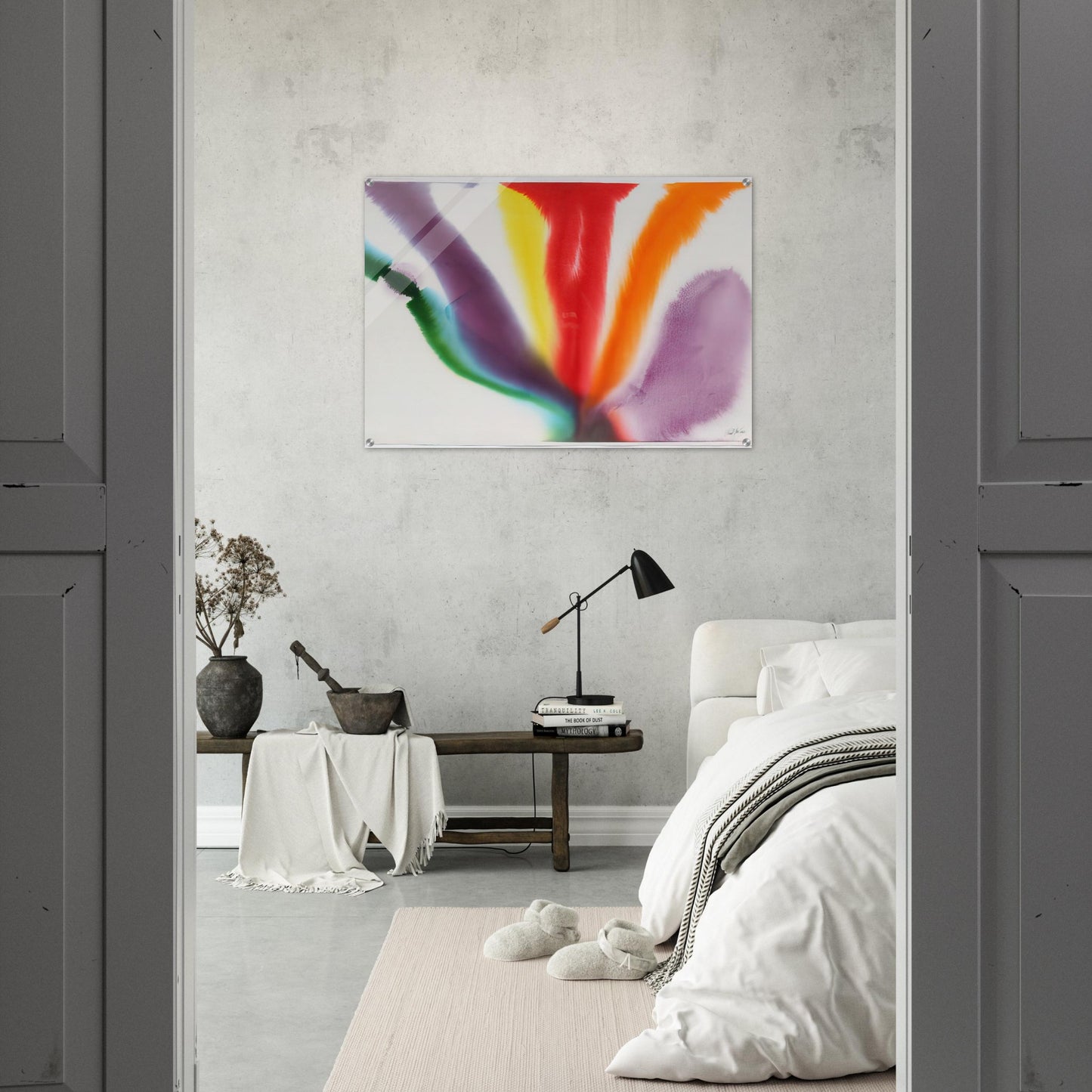 Phenomena Compass Bearing - 1979 - Paul Jenkins Acrylic Print - 70x100 cm / 28x40″ inches
