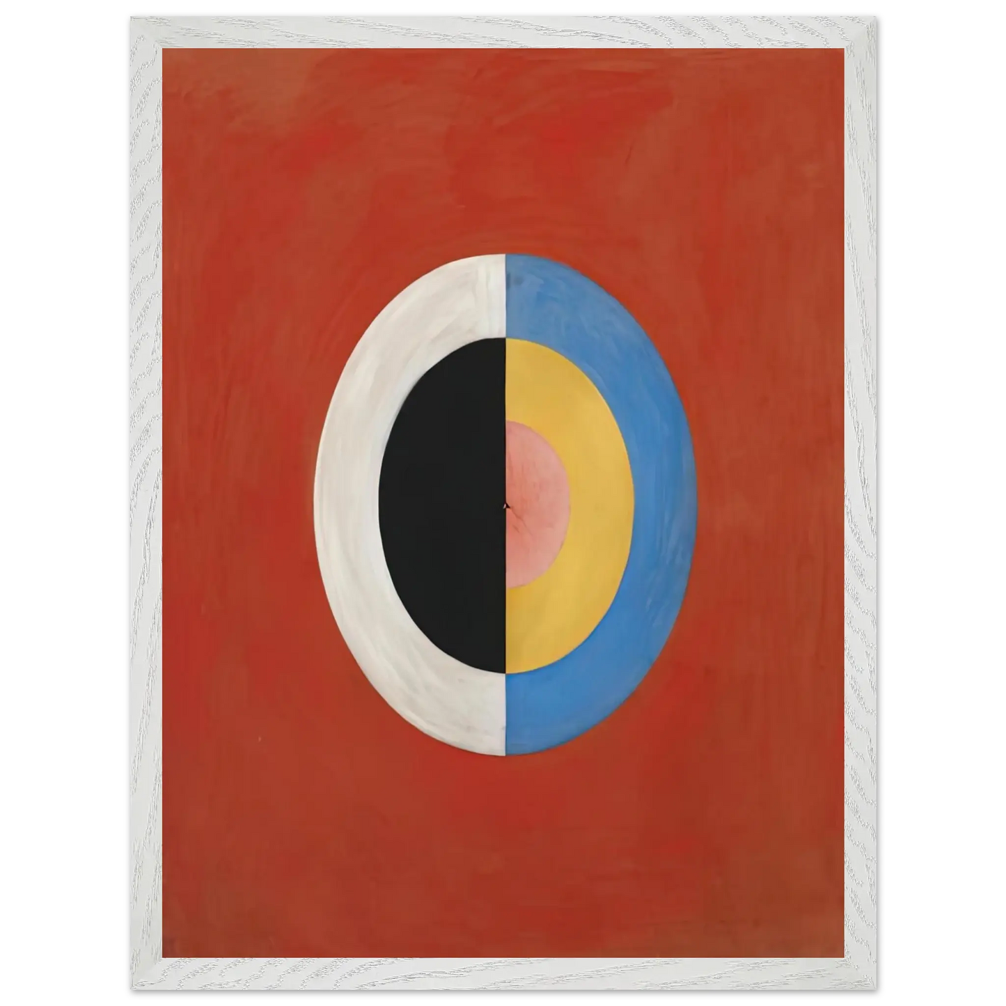 Hilma af Klint - THE SWAN NO 17 1915 0 Wall art - 20x25 cm / 8x10 Inches - Premium Wooden Framed Poster With Fine Art Paper - Wood frame