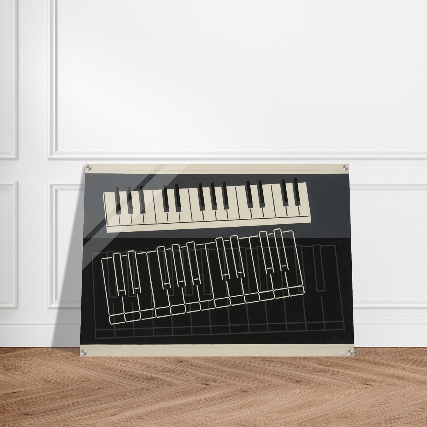 PIANO KEYS 1932 - Josef Albers Acrylic Print - 70x100 cm / 28x40″ inches