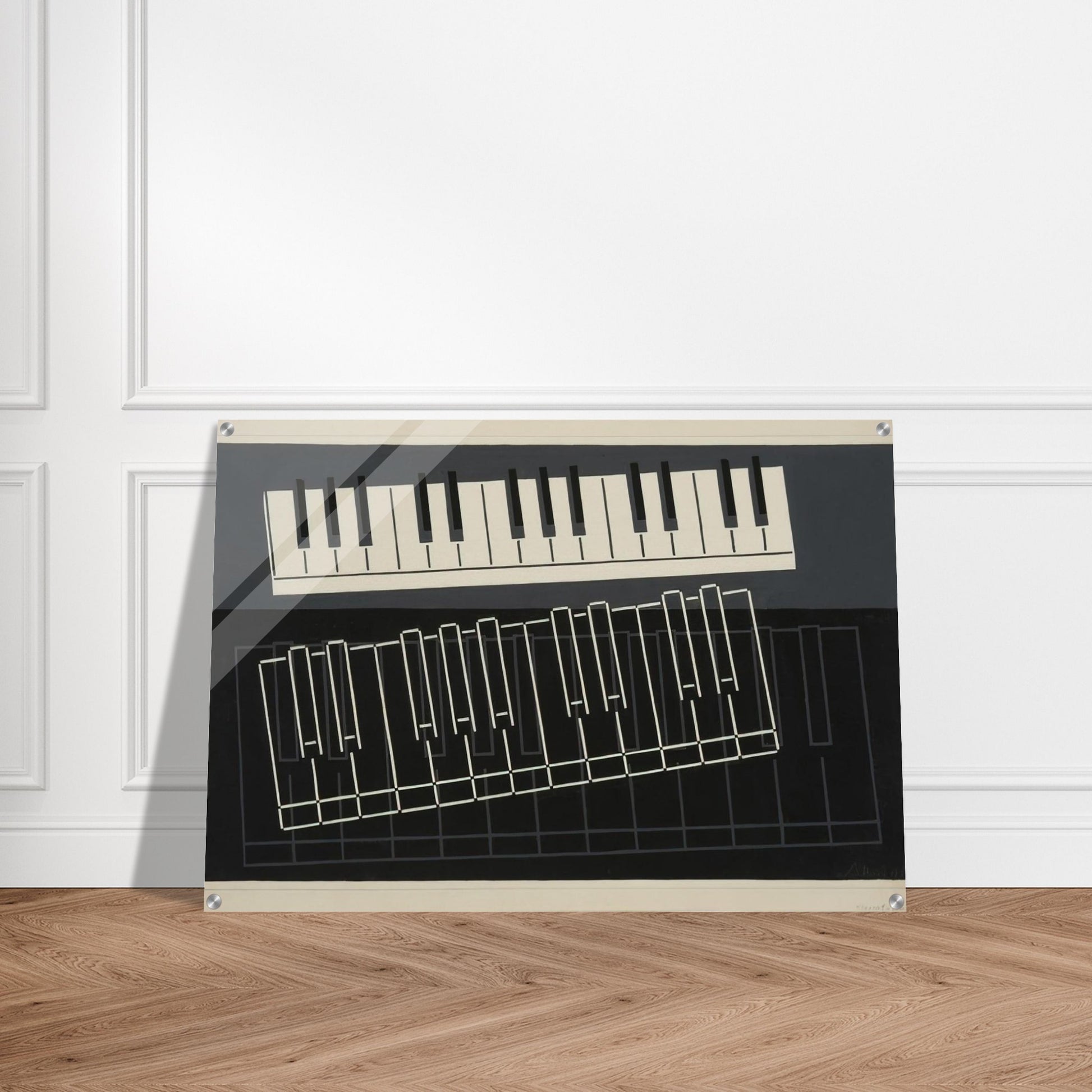 PIANO KEYS 1932 - Josef Albers Acrylic Print - 70x100 cm / 28x40″ inches