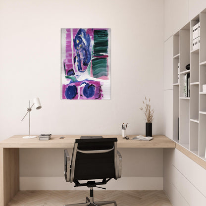VARIATIONS I ON CLARKS COVE 1962 - Grace Hartigan Brushed Aluminum Print - 70x100 cm / 28x40 inches | Grace Hartigan Aluminum Print | Grace Hartigan Prints