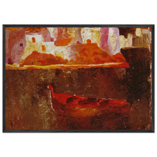 PUNTA ES BALUARD DE LA RIBA D EN PITXOT 1919 - Salvador Dali 70x100 cm / 28x40 inches Framed Art Print – Black Wooden Frame