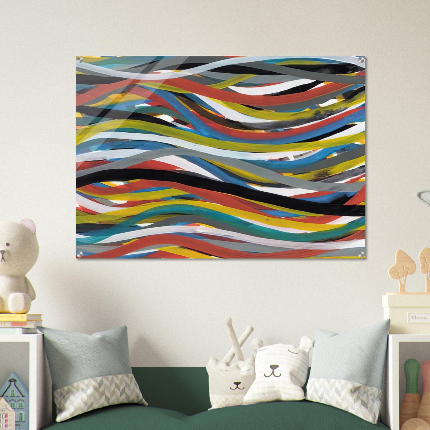 Untitled Ribbons - Sol LeWitt Acrylic Print - 70x100 cm / 28x40″ inches