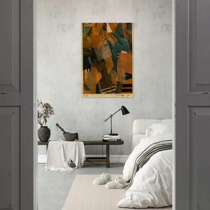 FORMS IN SPACE 1920 - Kurt Schwitters Brushed Aluminum Print - 70x100 cm / 28x40 inches | Kurt Schwitters Aluminum Print | Kurt Schwitters Prints
