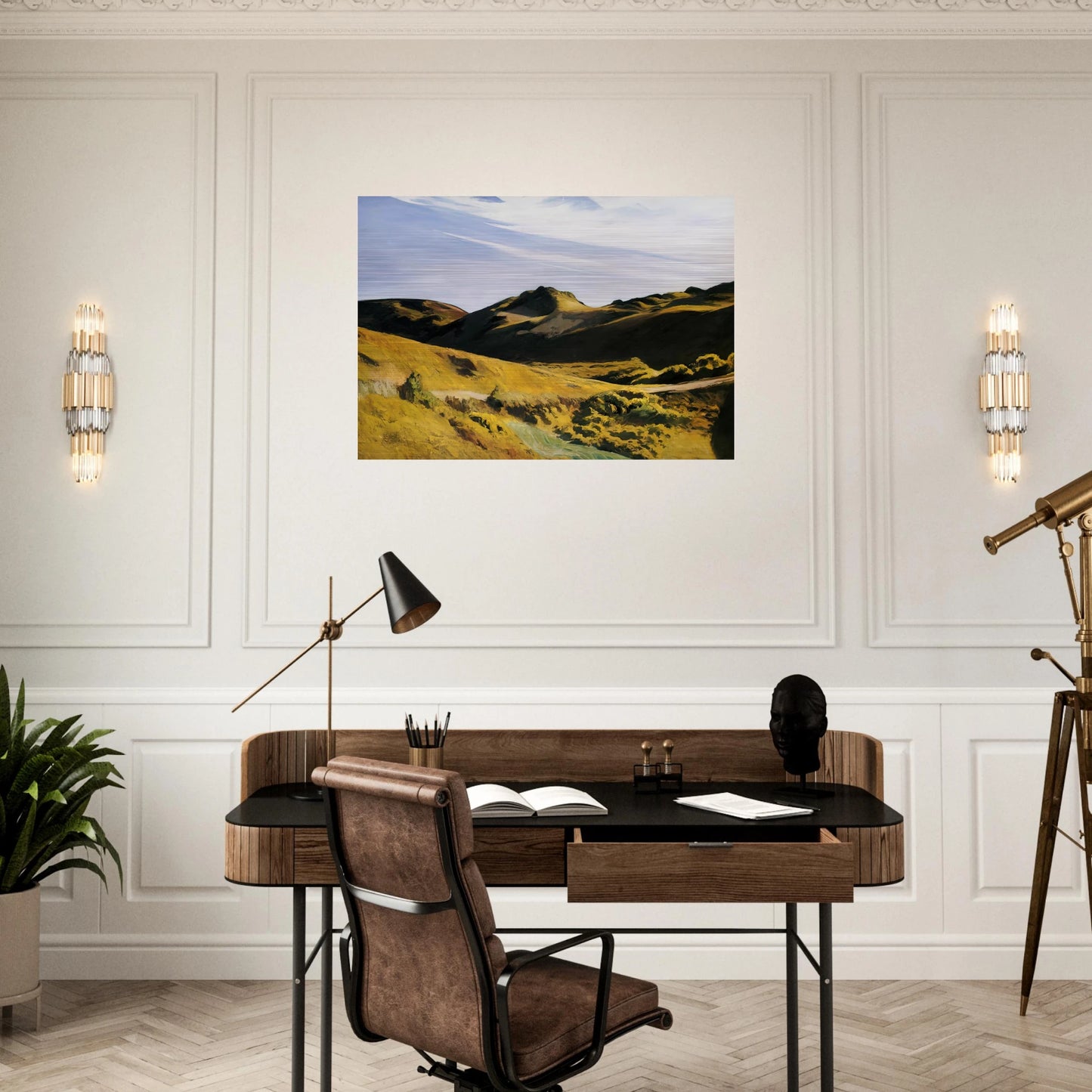 The Camel s Hump - Edward Hopper Brushed Aluminum Print - 70x100 cm / 28x40 inches | Edward Hopper Aluminum Print | Edward Hopper Prints