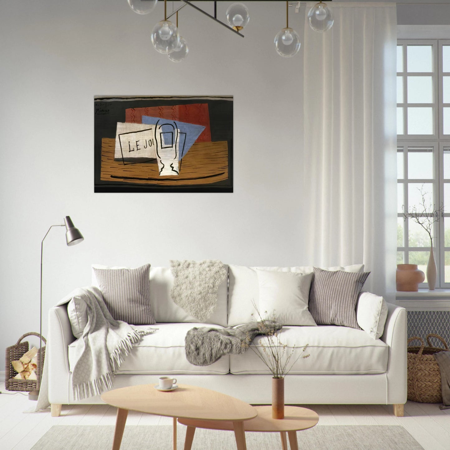 Still life - 1921 - Pablo Picasso Brushed Aluminum Print - 70x100 cm / 28x40 inches | Pablo Picasso Aluminum Print | Pablo Picasso Prints