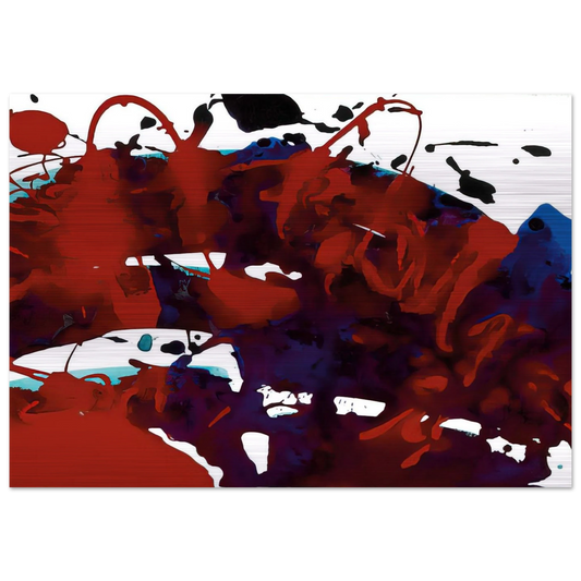 Untitled  SFP94-11  sff 1694  - Sam Francis Brushed Aluminum Print - 70x100 cm / 28x40 inches | Sam Francis Aluminum Print | Sam Francis Prints