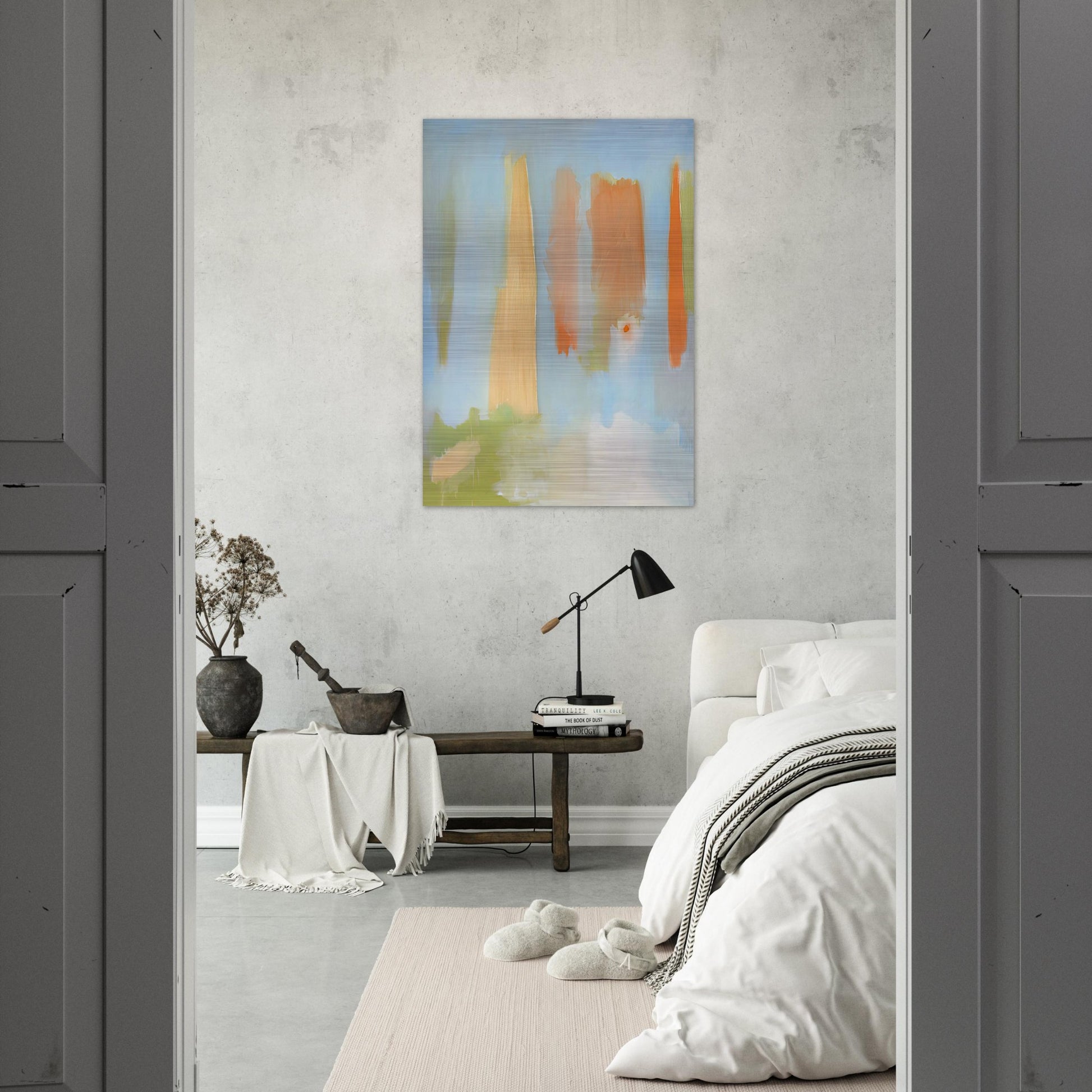 PRIMAVERA 1997 - Esteban Vicente Brushed Aluminum Print - 70x100 cm / 28x40 inches | Esteban Vicente Aluminum Print | Esteban Vicente Prints