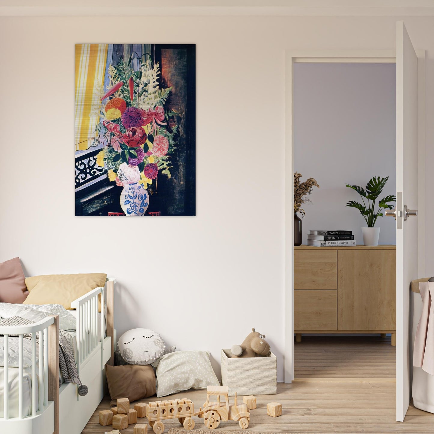 BOUQUET OF VARIOUS FLOWERS 1927 - Moise Kisling Brushed Aluminum Print - 70x100 cm / 28x40 inches | Moise Kisling Aluminum Print | Moise Kisling Prints