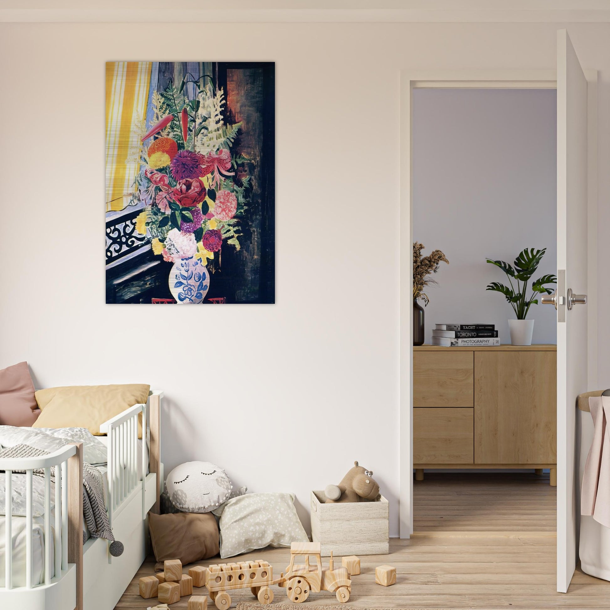 BOUQUET OF VARIOUS FLOWERS 1927 - Moise Kisling Brushed Aluminum Print - 70x100 cm / 28x40 inches | Moise Kisling Aluminum Print | Moise Kisling Prints