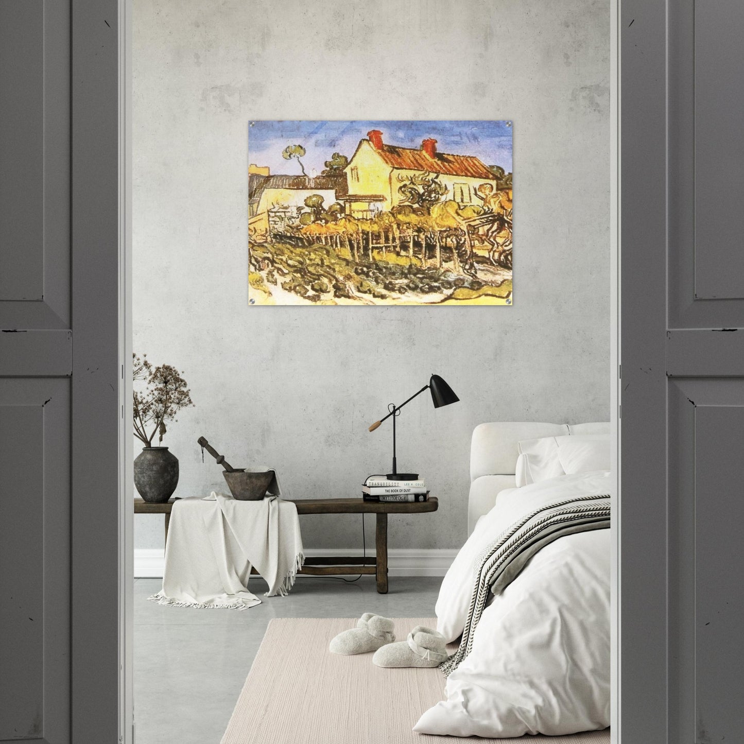 The House of Pere Eloi - Vincent van Gogh Acrylic Print - 70x100 cm / 28x40″ inches | Vincent van Gogh Wall Art | Vincent van Gogh Prints