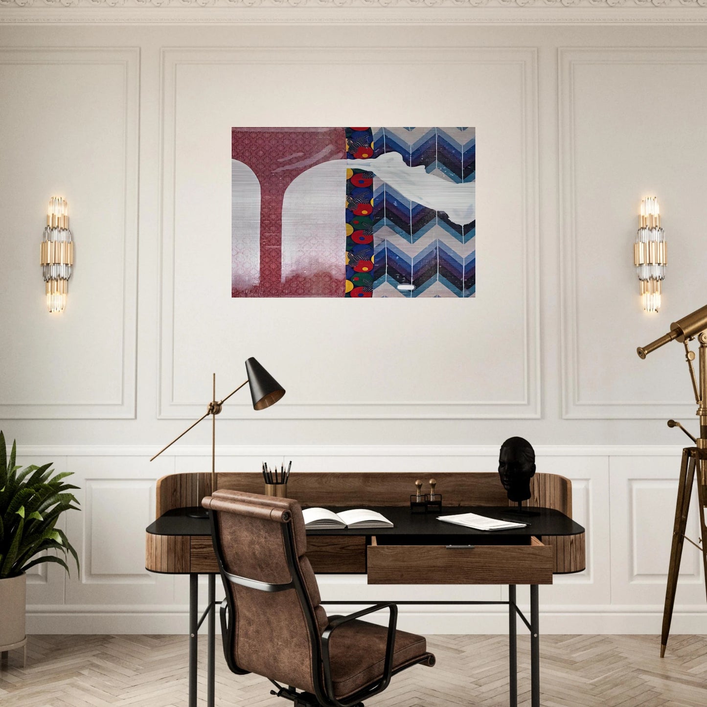 UNTITLED LENS PAINTING 2007 - Sigmar Polke Brushed Aluminum Print - 70x100 cm / 28x40 inches | Sigmar Polke Aluminum Print | Sigmar Polke Prints