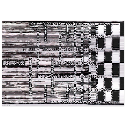 METAMORPHOSIS II EXCERPT 1 - MC Escher Brushed Aluminum Print - 70x100 cm / 28x40 inches | MC Escher Aluminum Print | MC Escher Prints