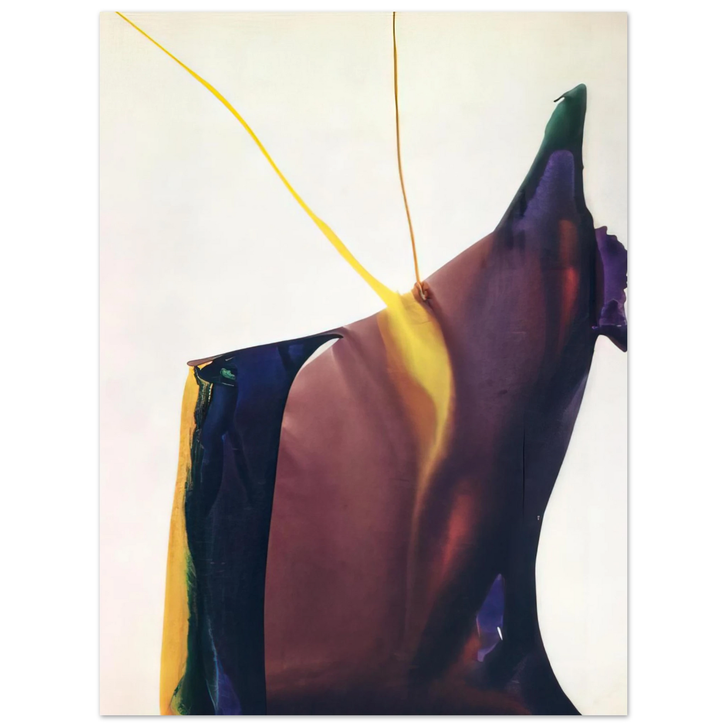 Paul Jenkins - Phenomena Yellow Strike - 1963  75x100 cm / 30x40inches Fine Art Poster
