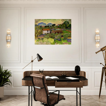 THE RIVER - Raoul Dufy Brushed Aluminum Print - 70x100 cm / 28x40 inches | Raoul Dufy Aluminum Print | Raoul Dufy Prints