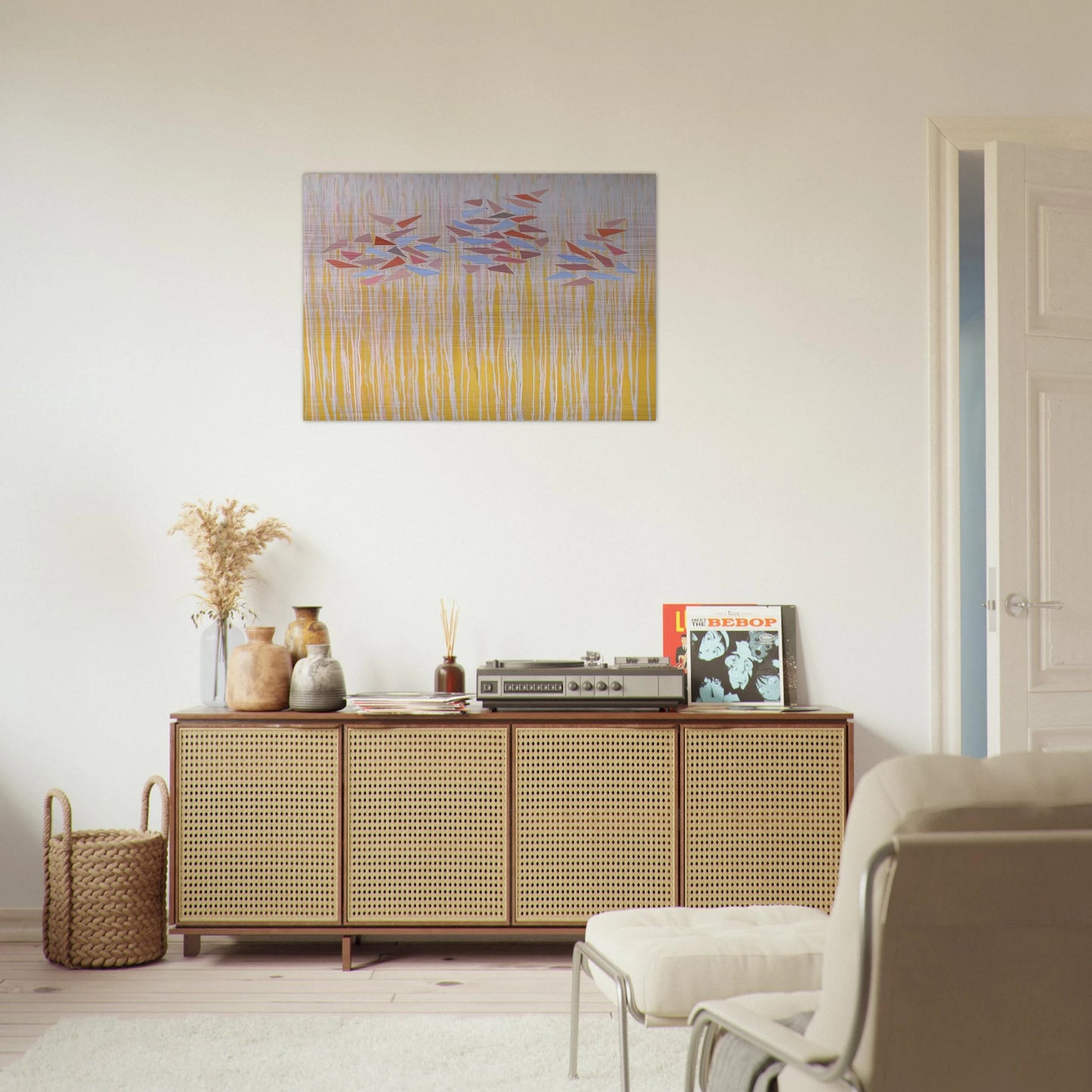Vari-color gold - 1976 - Robert Goodnough Brushed Aluminum Print - 70x100 cm / 28x40 inches | Robert Goodnough Aluminum Print | Robert Goodnough Prints