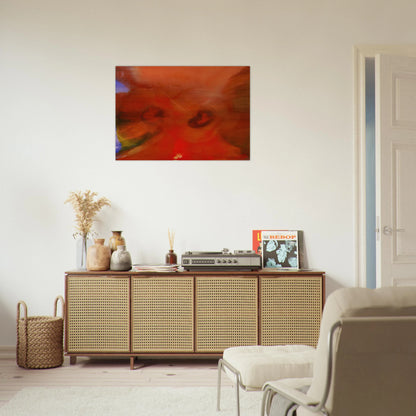 Red Petals - Sam Gilliam Brushed Aluminum Print - 70x100 cm / 28x40 inches | Sam Gilliam Aluminum Print | Sam Gilliam Prints