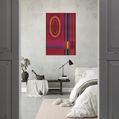 Red Rose - 1966 - John Ferren Brushed Aluminum Print - 70x100 cm / 28x40 inches | John Ferren Aluminum Print | John Ferren Prints
