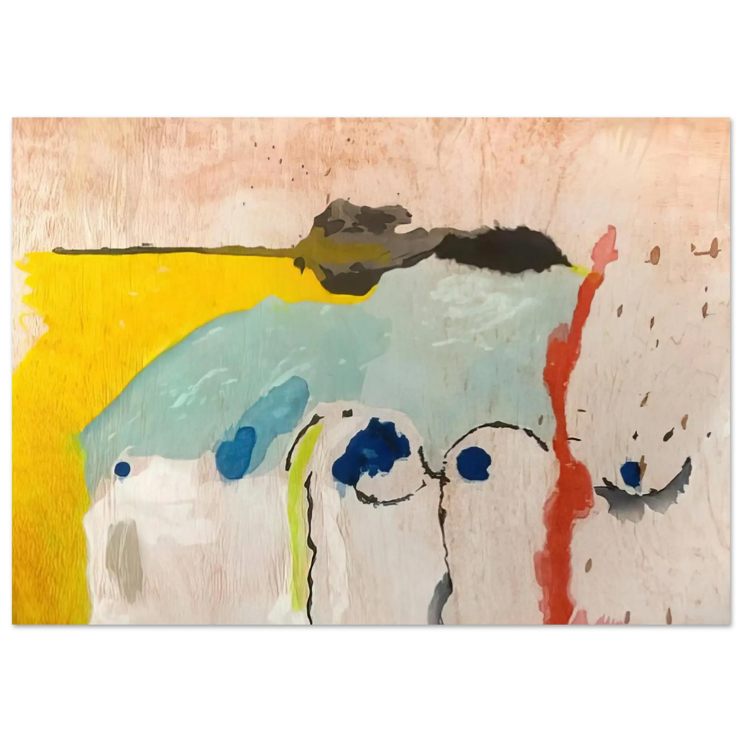 Helen Frankenthaler - Tales of Genji I - 1998 Wall art - 15x20 cm / 6x8 Inches - Fine Art Poster - -